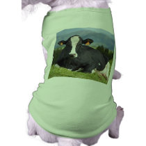 Holstein cow pet tee shirt