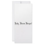 Holy Bacon Burger Rack Cards