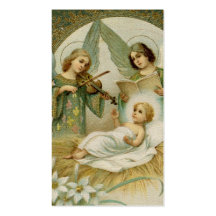 Holy Card (Quote): Gloria in Excelsis Deo Business Card Template