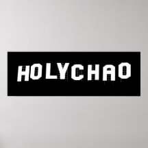 Holy Chao black poster