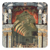 Holy Communion of Charles II Square Sticker