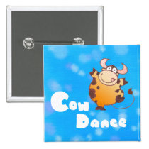 Holy Cow Dance Button| Holy Cartoon Bull Gifts buttons