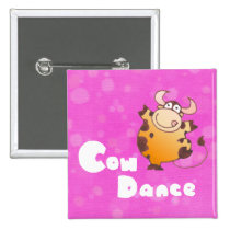 Holy Cow Dance Button| Holy Cartoon Bull Gifts buttons