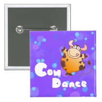 Holy Cow Dance Button| Holy Cartoon Bull Gifts buttons