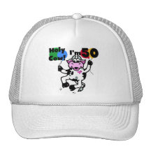 Holy Cow I'm 50 Tshirts and Gifts Mesh Hats