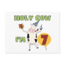 Holy Cow I'm 7 Birthday Tshirts and Gifts Postcards