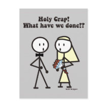 Holy Crap Wedding Postcard