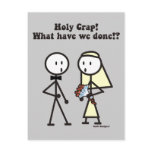 Holy Crap Wedding Postcard