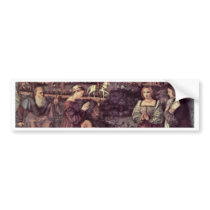 Holy Family And Two Donors In Adoration Bumper Stickers