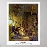 Holy Family By Rembrandt Harmenszoon Van Rijn Posters