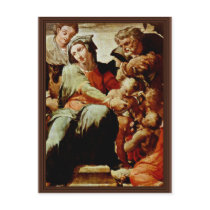 Holy Family, By Tibaldi Pellegrino (Best Quality) Postcard