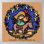 Holy Family Mary Joseph Jesus Bethlehem Night BUFF posters