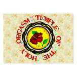 Holy Orgasm Temple business cards