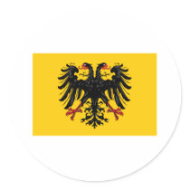Holy Roman Empire Flag Round Stickers