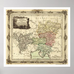 Holy Roman Empire Map 1792 posters
