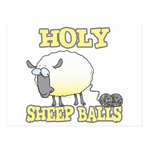 holy sheep balls funny unraveling yarn sheep Zazzle