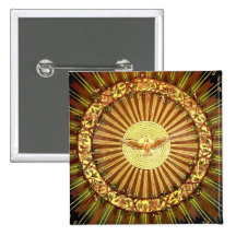 Holy Spirit painting Button