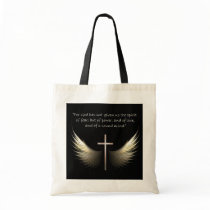 Holy Spirit Wings with Cross and Scripture Verse Bags