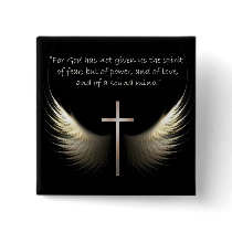 Holy Spirit Wings with Cross and Scripture Verse