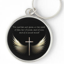 Holy Spirit Wings with Cross and Scripture Verse