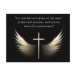 Holy Spirit Wings with Cross and Scripture Verse