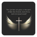 Holy Spirit Wings with Cross and Scripture Verse