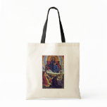 Holy Virgin In Glory By Campin Robert Tote Bags