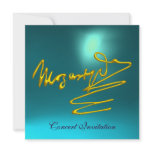 HOMAGE TO MOZART, GOLD  BLUE CONCERT invitations