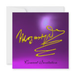 HOMAGE TO MOZART, GOLD  PURPLE CONCERT invitations