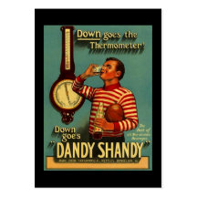 HOME BREW BREWING DANDY SHANDY GIFT TAG CARDS BUSINESS CARD