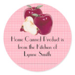 Home Canning Labels -- with apples stickers