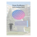 Home Healthcare Info Pocket Picture Card Business Cards