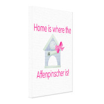 Home is where the Affenpinscher is (pink)