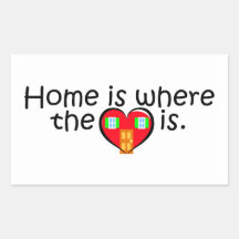 Home Is Where The Heart Is Sticker