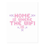 Home is where the wifi is postcards