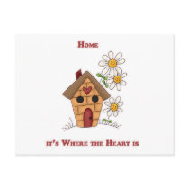 Home it's Where the Heart is Post Card