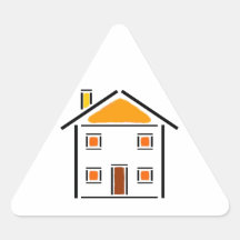 Home - Maison (03) Sticker En Triangle