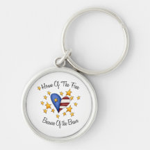 Home Of The Free Because Of The Brave Key Chain