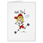 Home Run! Stick Figure Card