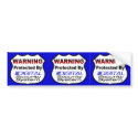 Home Security Sticker Decals- 3/Sheet, durable as bumper stickers