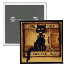 Home Sweet Haunted Home Pinback Buttons