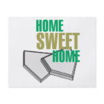 home sweet home home plate baseball design flyer design