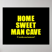 Home Sweet Man Cave YB Print