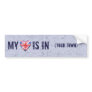 Home Town Heart Bumper Stickers