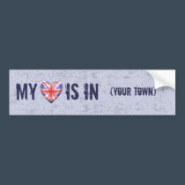 Home Town Heart bumper stickers