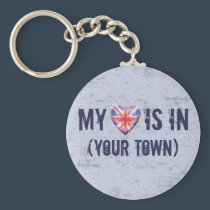 Home Town Heart keychains