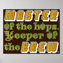 Homebrew Beer Brewer Poster