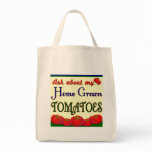 Homegrown Tomato Garden Slogan bags