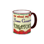 Homegrown Tomato Garden Slogan Mugs