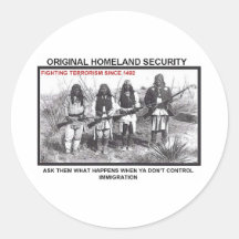 Homeland Security 1492 Sticker